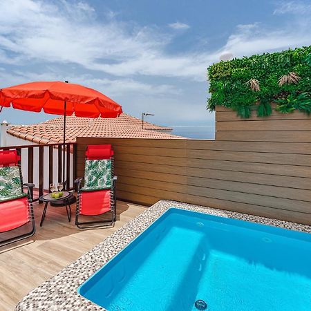 Bungalow Private Pool Bbq Air Conditioning Stunning Ocean View Costa Adeje Dış mekan fotoğraf