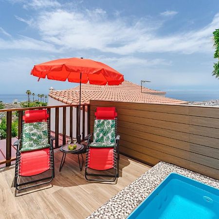 Bungalow Private Pool Bbq Air Conditioning Stunning Ocean View Costa Adeje Dış mekan fotoğraf