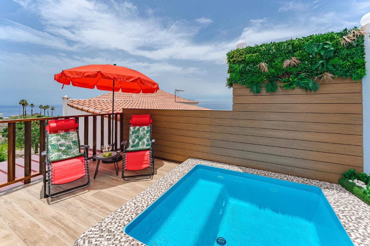 Bungalow Private Pool Bbq Air Conditioning Stunning Ocean View Costa Adeje Dış mekan fotoğraf