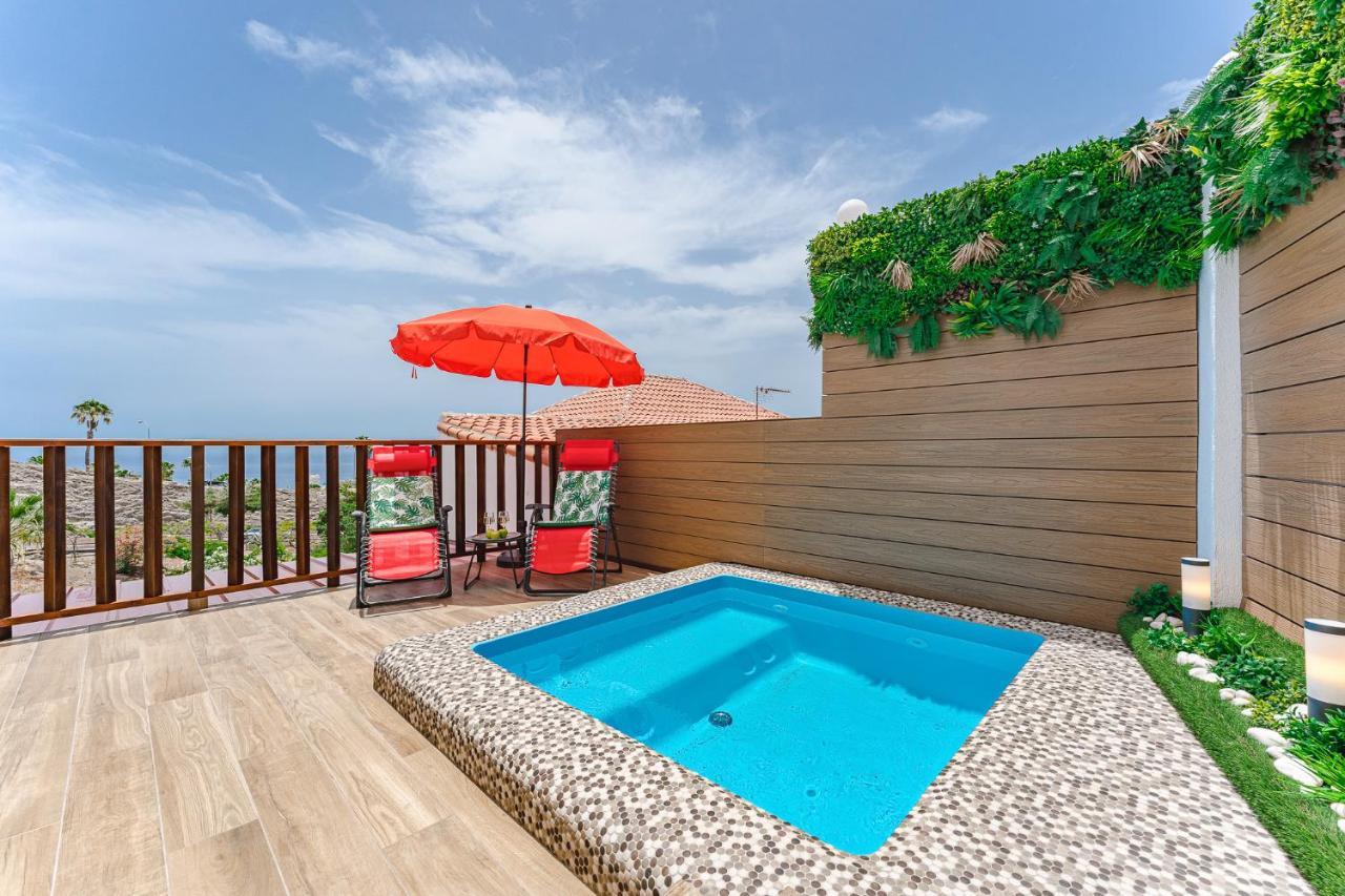 Bungalow Private Pool Bbq Air Conditioning Stunning Ocean View Costa Adeje Dış mekan fotoğraf