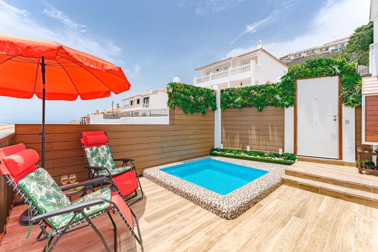 Bungalow Private Pool Bbq Air Conditioning Stunning Ocean View Costa Adeje Dış mekan fotoğraf